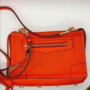 Rebecca Minkoff bright red leather crossbody bag